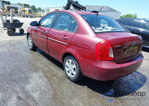 2008 Hyundai Accent Gls from USA, damaged, VIN KMHCN46C88U276059